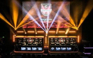 Gfinity esports competition on stage