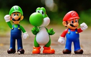 In-game advertising - Luigi, Yoshi and Mario characters