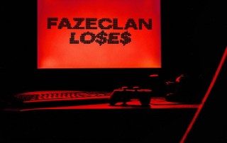 PC screen with Faze Clan Loses written on it