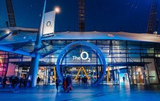 The O2 arena entrance - sponsorship return on investment (ROI)